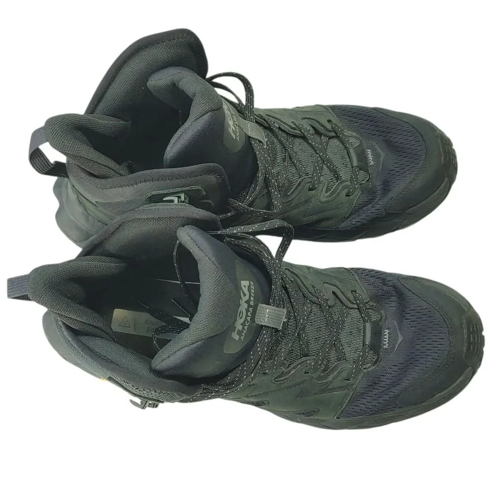 HOKA ONE ONE Men's Anacapa Breeze Mid Hiking Boots Black 1134505 Size 11 D